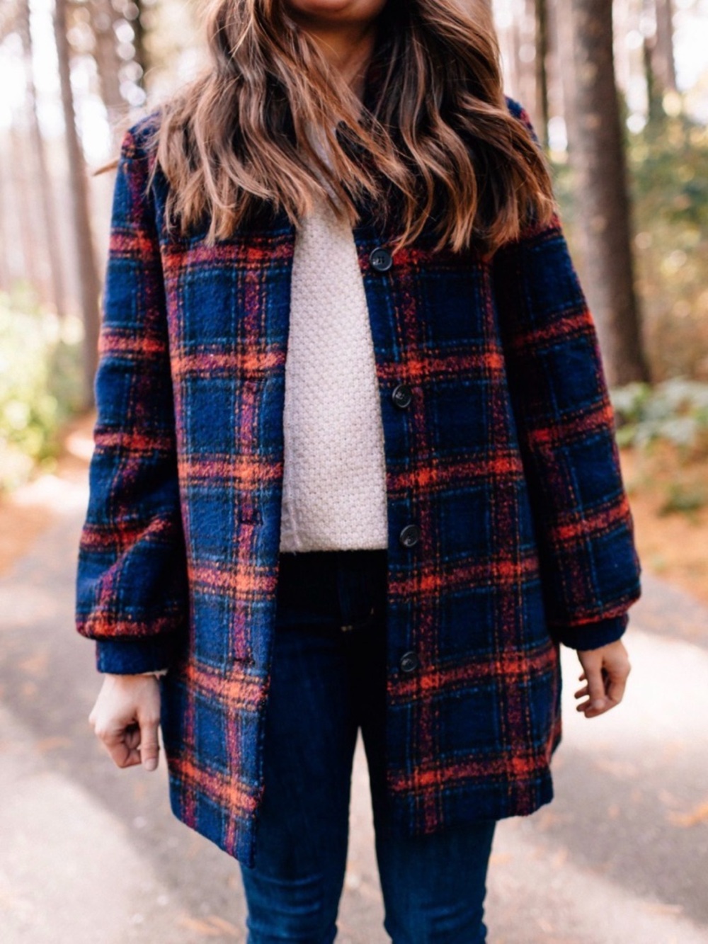 Velvet Navy and Red Colette Jacket